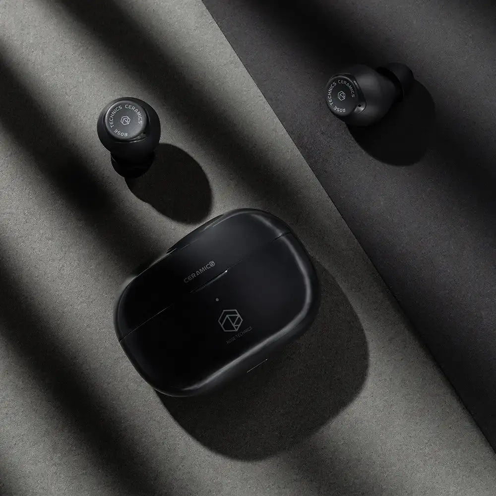 Pre-order ROSE TECHNICS Ceramics Bluetooth 5.3 Earphone Wireless with ENC Noise Canceling Dual Connect 60ms Latency for Workout