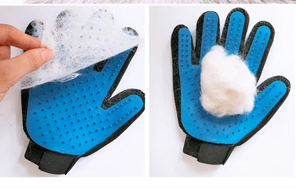 Pet Glove Cat Grooming Glove Cat Hair Deshedding Brush Gloves Dog Comb for Cats Bath Hair Remover Clean Massage Brush For Animal