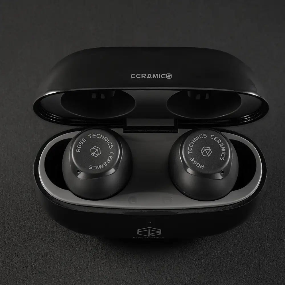 Pre-order ROSE TECHNICS Ceramics Bluetooth 5.3 Earphone Wireless with ENC Noise Canceling Dual Connect 60ms Latency for Workout