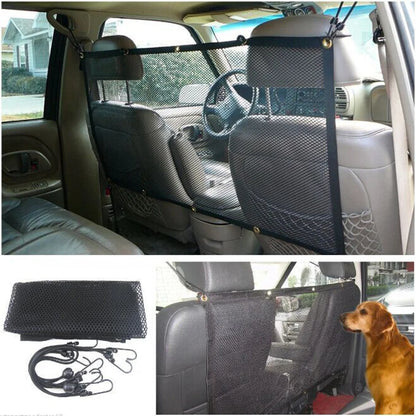 Car Vehicle Backseat Pet Fence Anti-collision Mesh Pet Barrier Safety Net Isolation Bar Child Dog Protection Buffer Divider